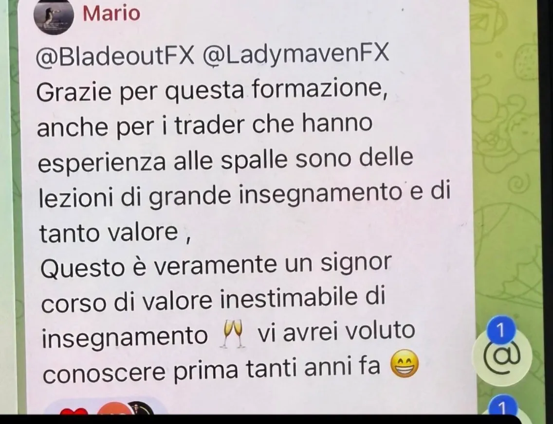 Messaggio di un membro della community Trinity Hub (12)