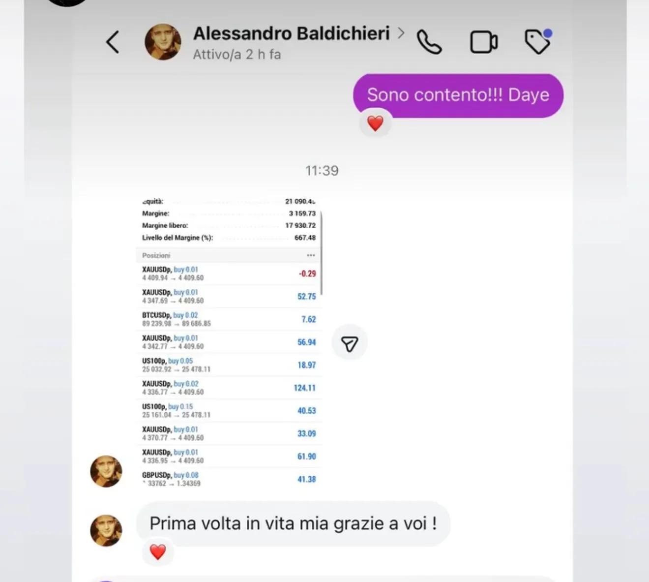 Messaggio di un membro della community Trinity Hub (4)