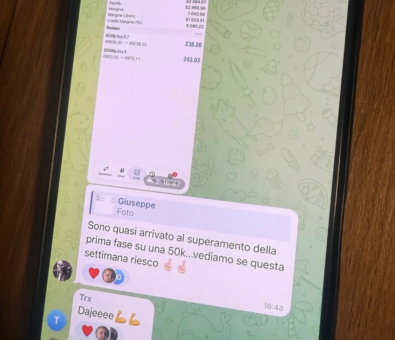 Messaggio di un membro della community Trinity Hub (6)