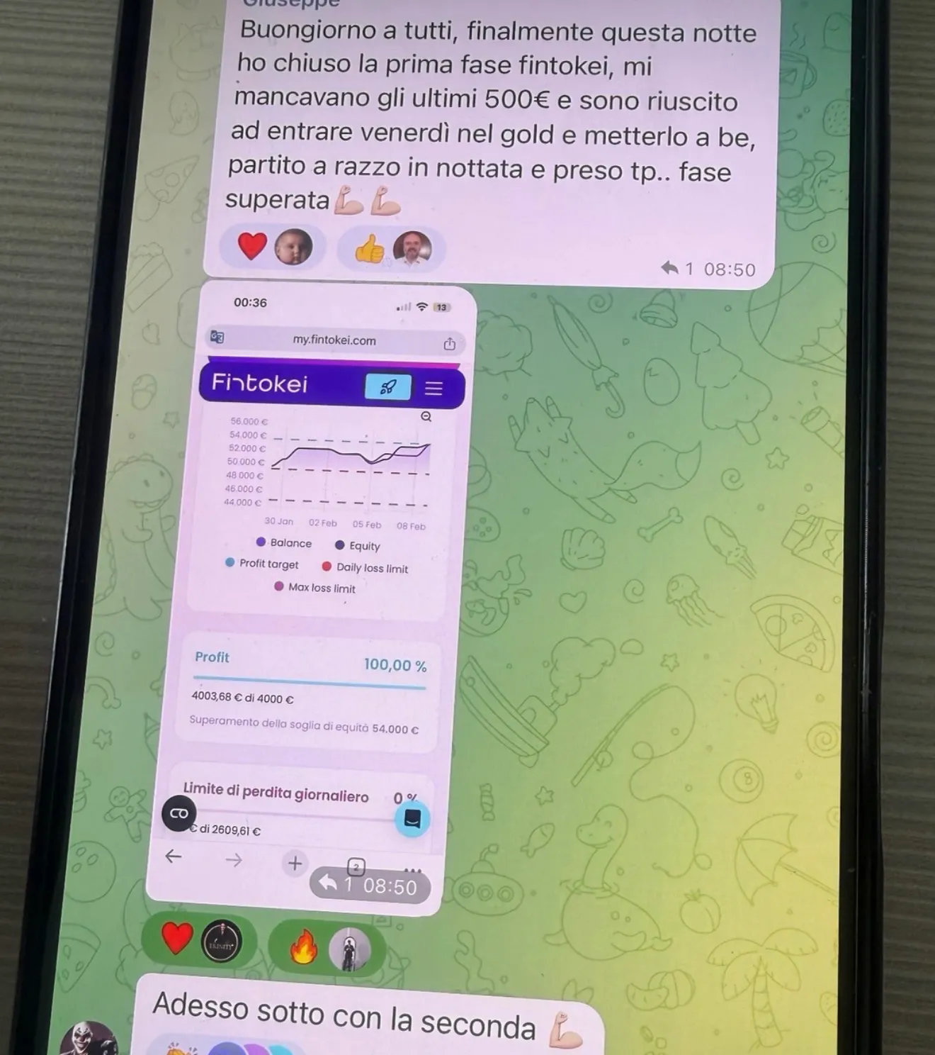 Messaggio di un membro della community Trinity Hub (8)